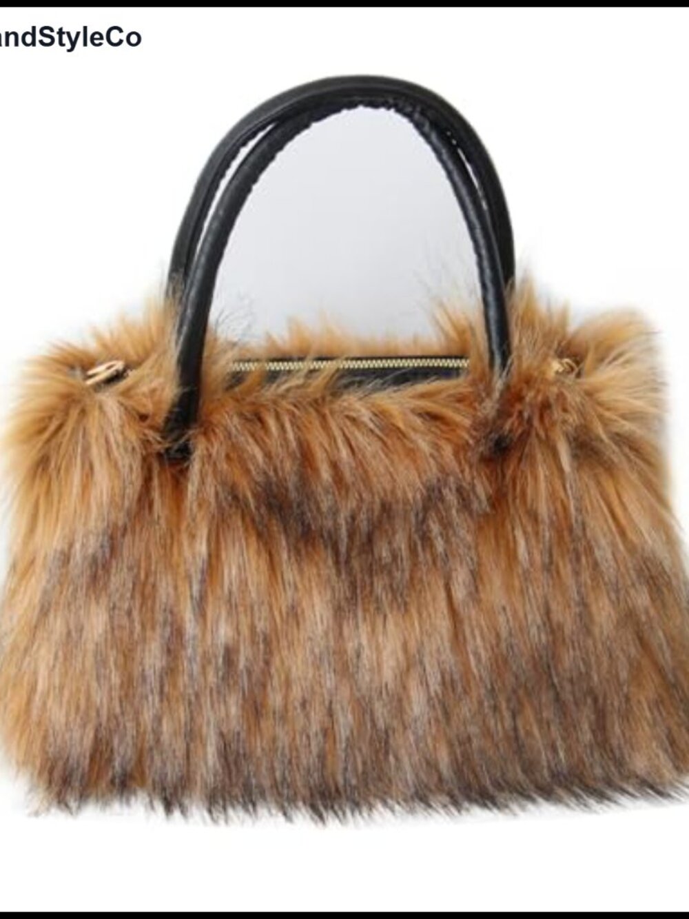 Faux Fur Tote Handbag Furry Fluffy Satchel Purse Shoulder Bag Women